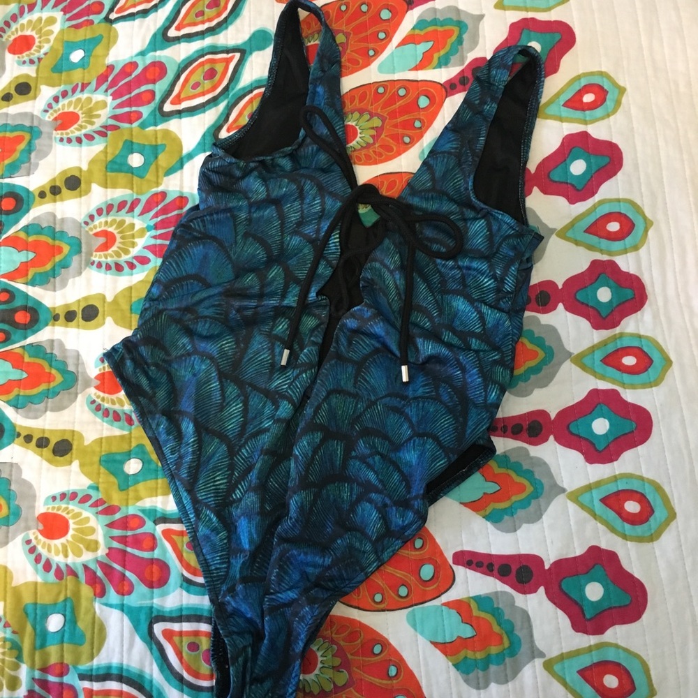 Blue swimsuit